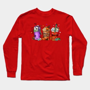 Happy Hallothanksmas Latte Cup Long Sleeve T-Shirt